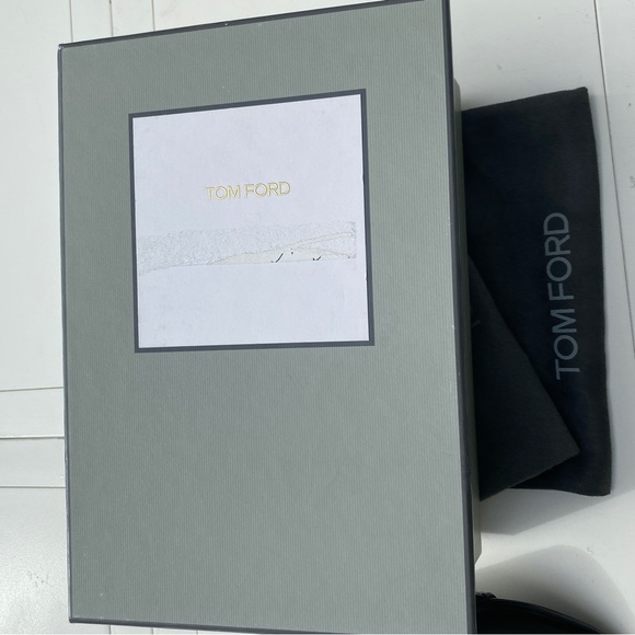 NWT TOM FORD LEATHER TASSLE ANKLE STRAP SANDALS HEEL - Picture 7 of 12